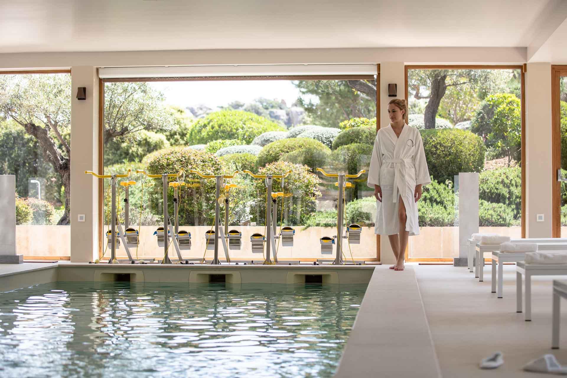 La piscine intérieure, Villa Calvi
