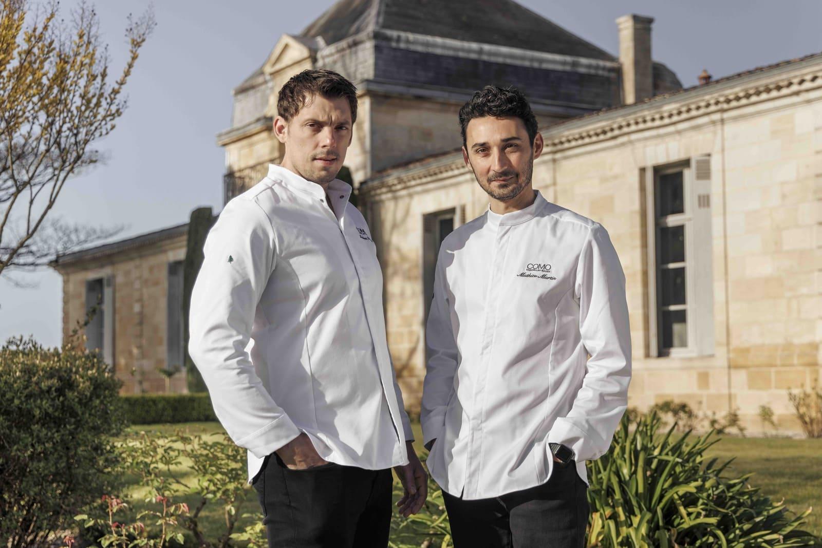 Les chefs Fabien Ferré et Mathieu Martin © COMO Cordeillan-Bages