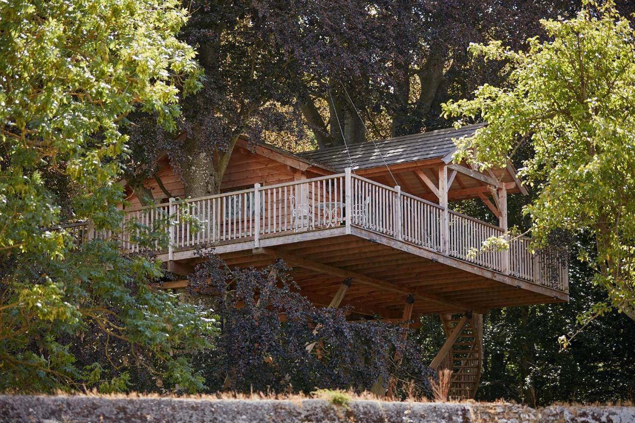 Dans le parc, la "cabane", véritable suite perchée dans les arbres © DR