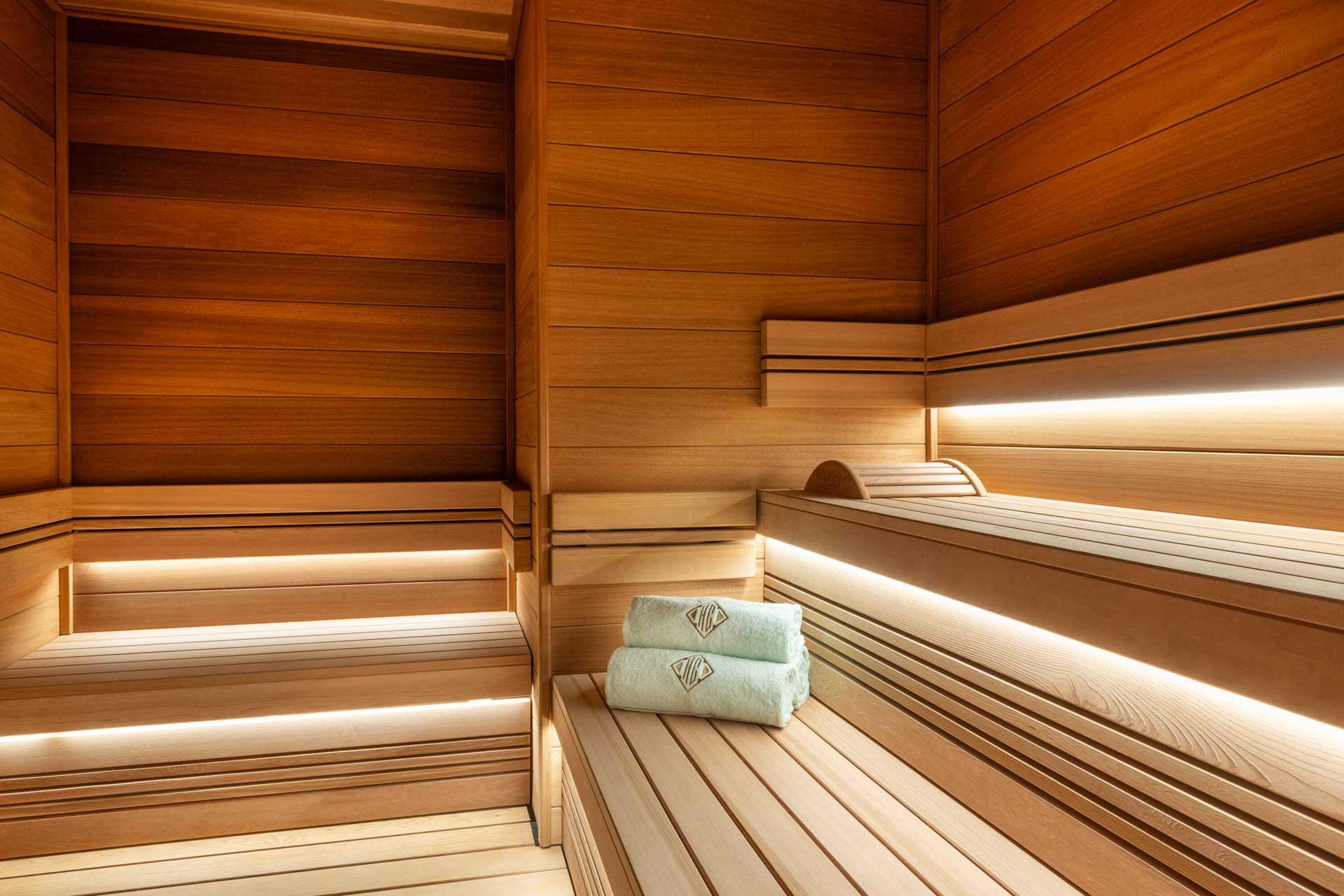 Le sauna © Hôtel du Collectionneur 