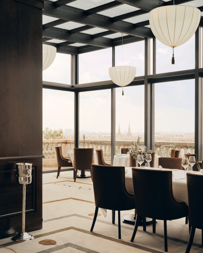 La vue panoramique du restaurant La Table © Villa Florentine