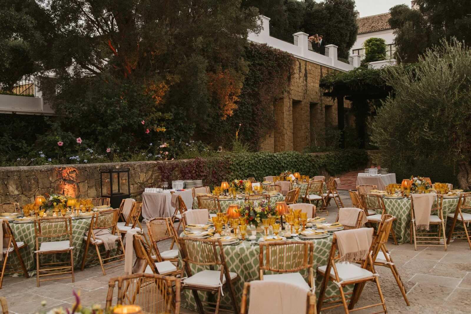 La cérémonie dans les jardins © Finca Cortesin 