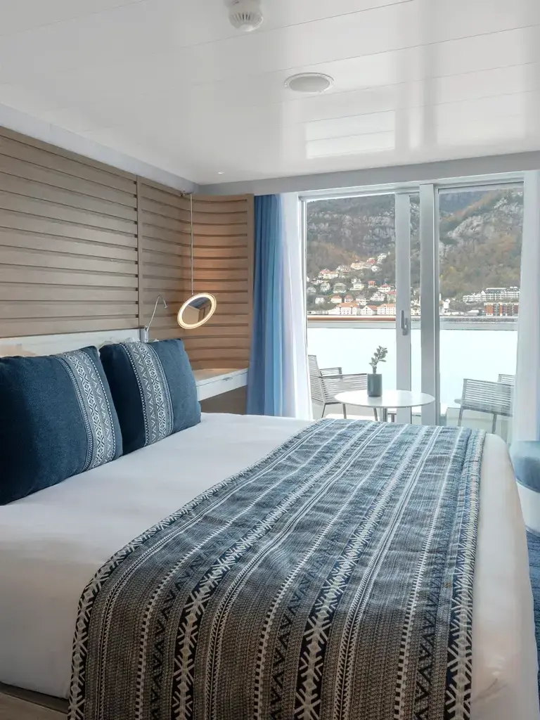 Une cabine de la croisière de luxe © Ponant 
