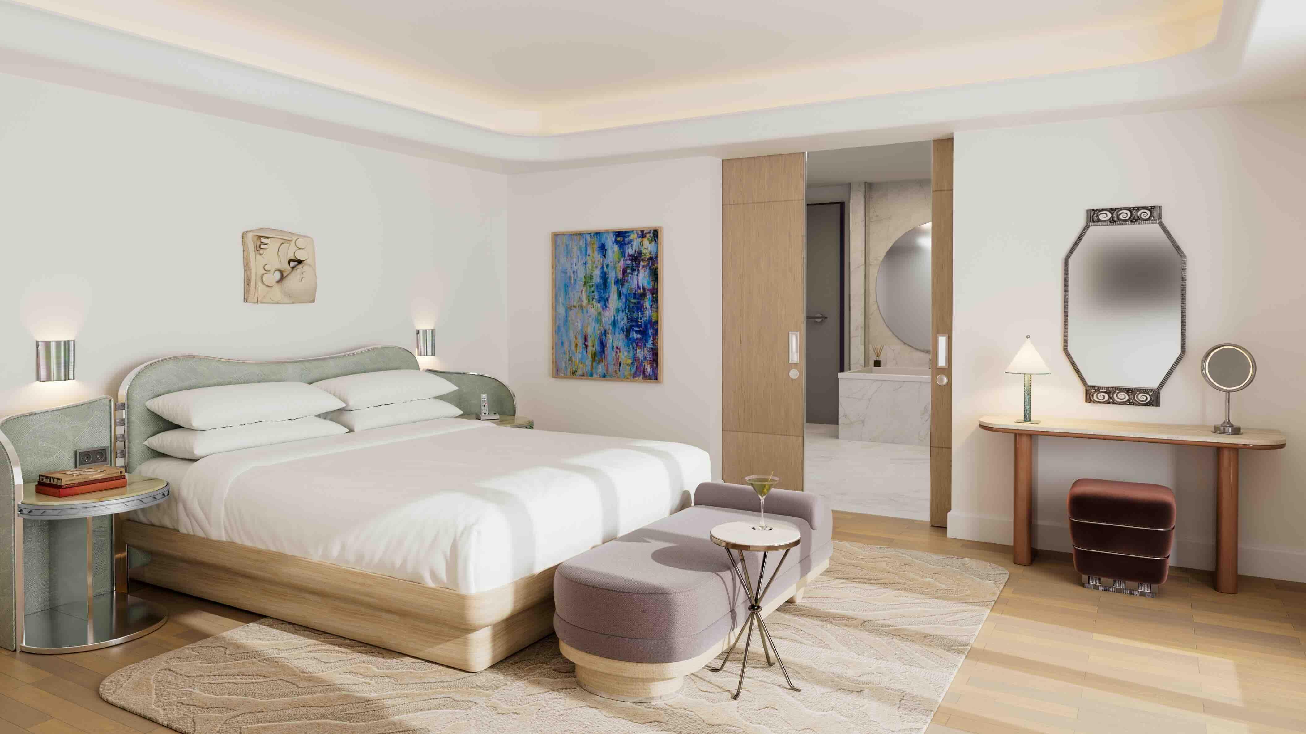 Loger les invités dans les suites de l’hôtel © Palais de la Méditerranée