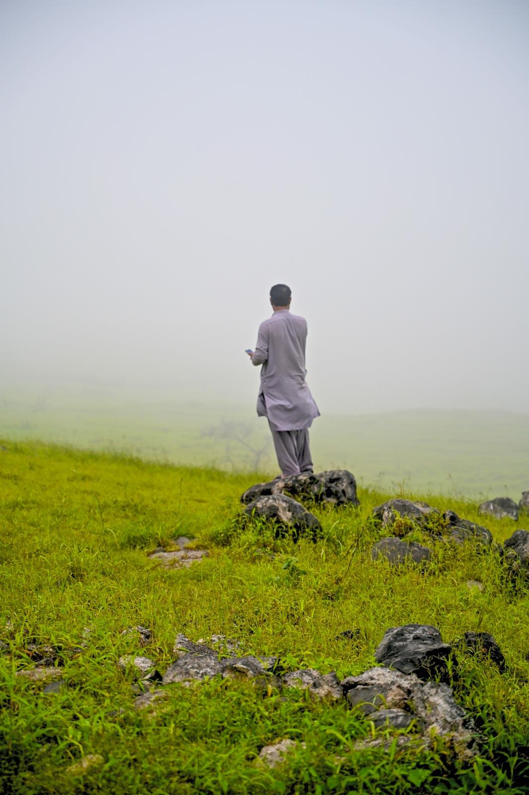 Période du Khareef, le brouillard se fait épais © Pascale Missoud 
