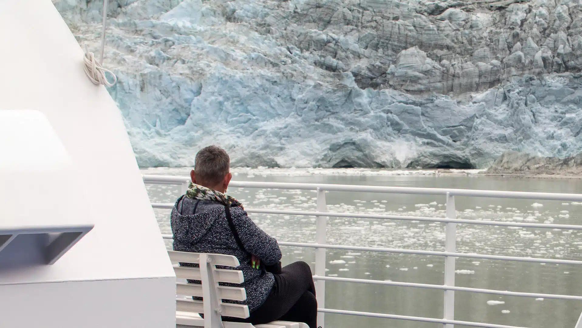 La croisière face aux champs de glace © Australis