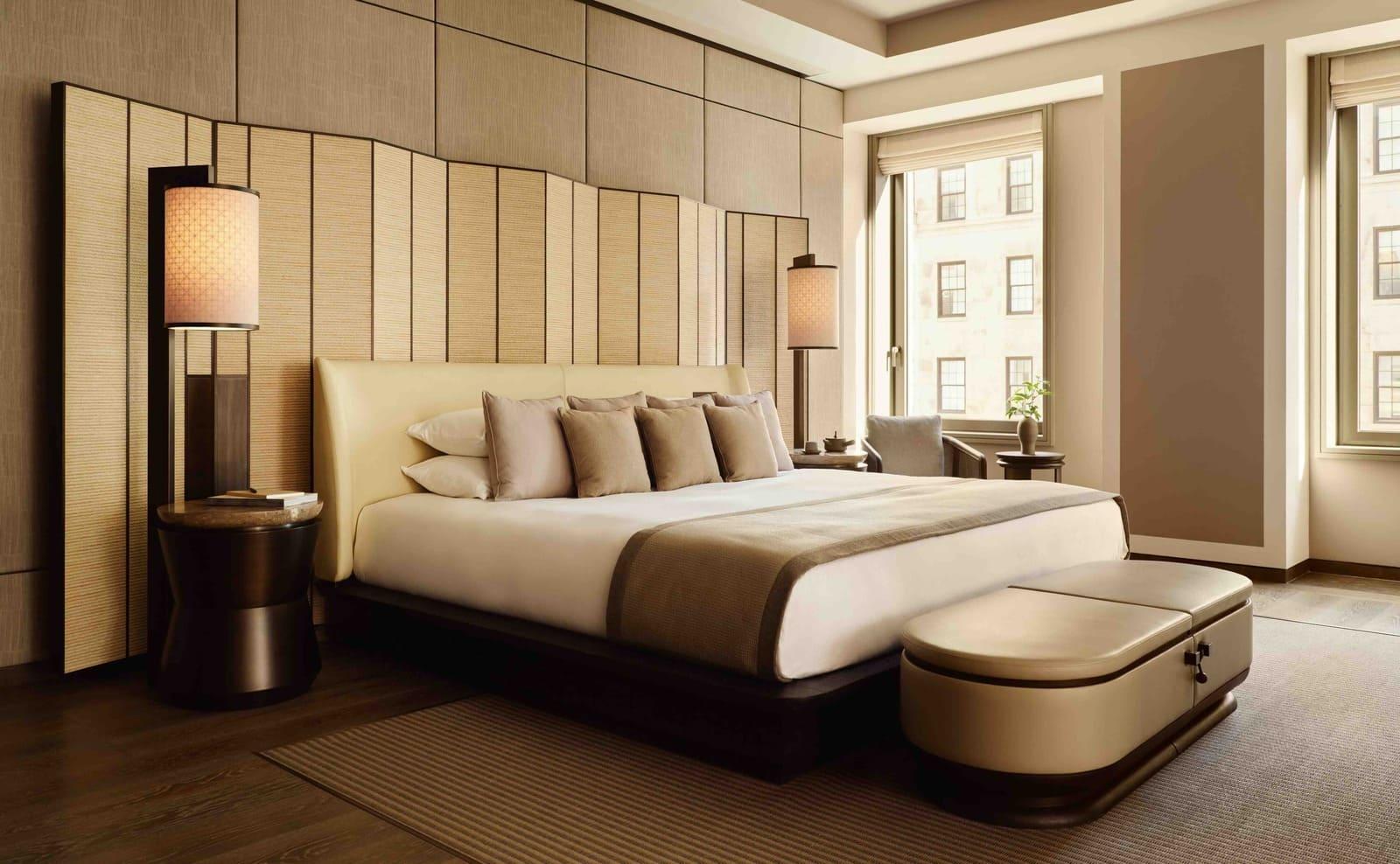 Une des suites signatures de l’hôtel de luxe à New York © Aman