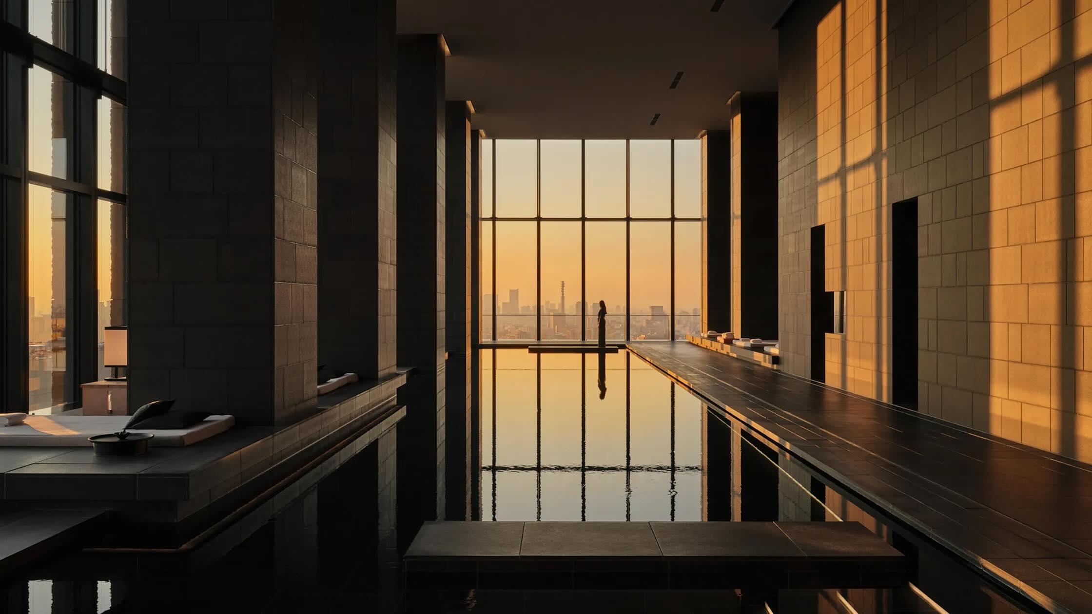 Piscine de l’hôtel Aman Tokyo © DR