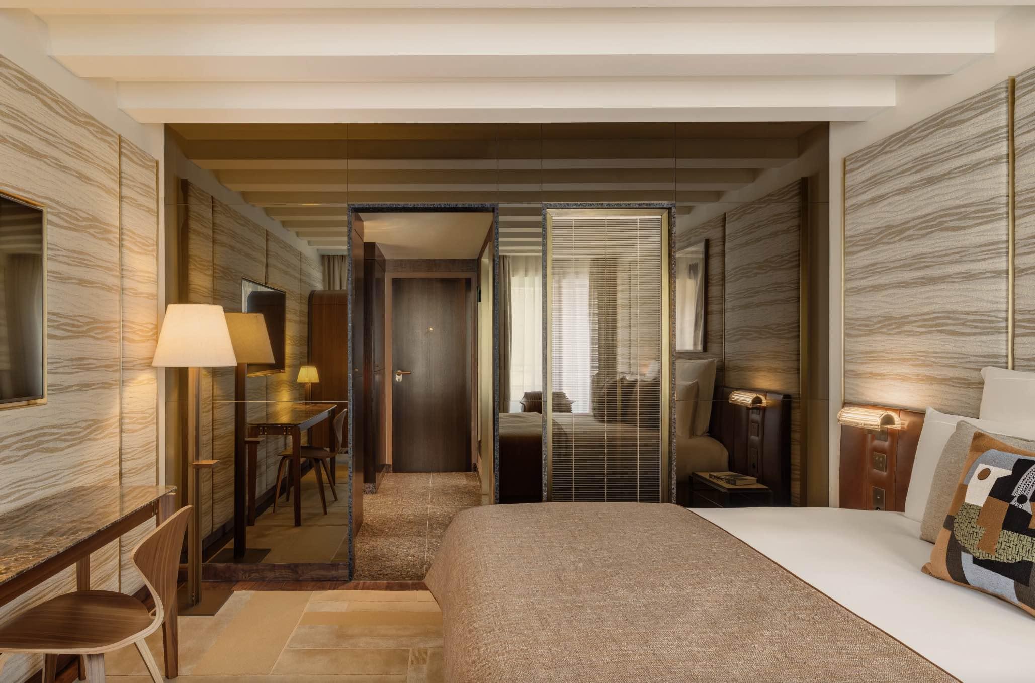 Une des chambres de l’hôtel dans le 6ème arrondissement © Hôtel d’Aubusson