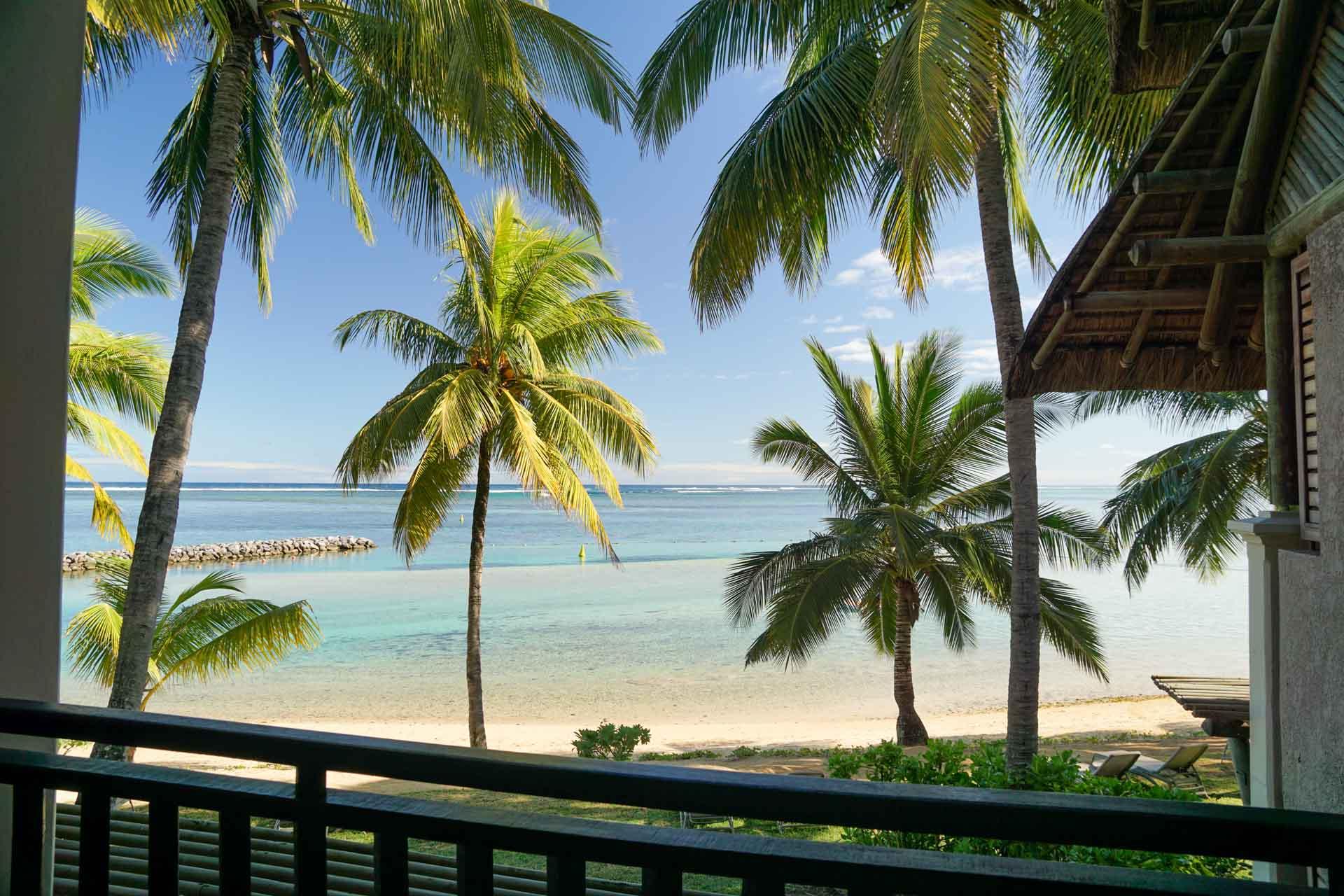 La plage devant les chambres de l’Awali © Circé Lefebvre