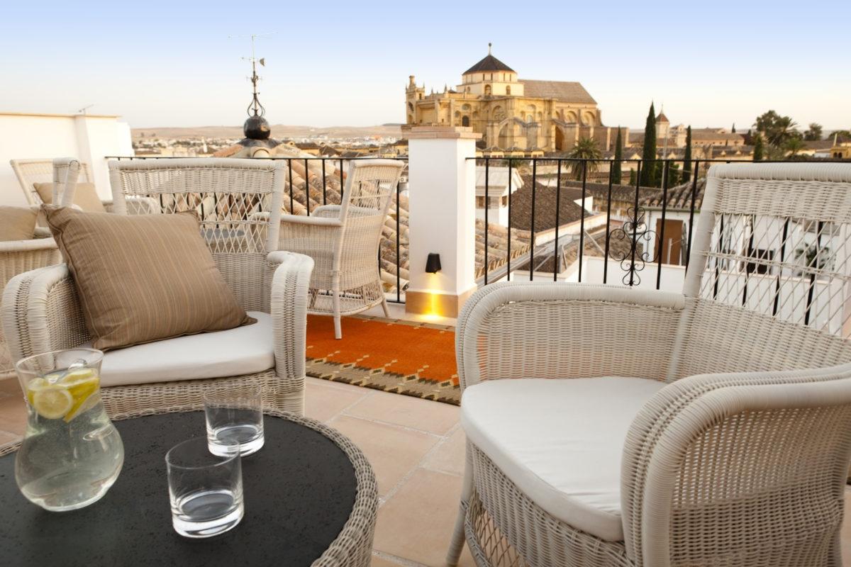 La terrasse avec une vue panoramique sur la ville espagnole © Balcón de Córdoba