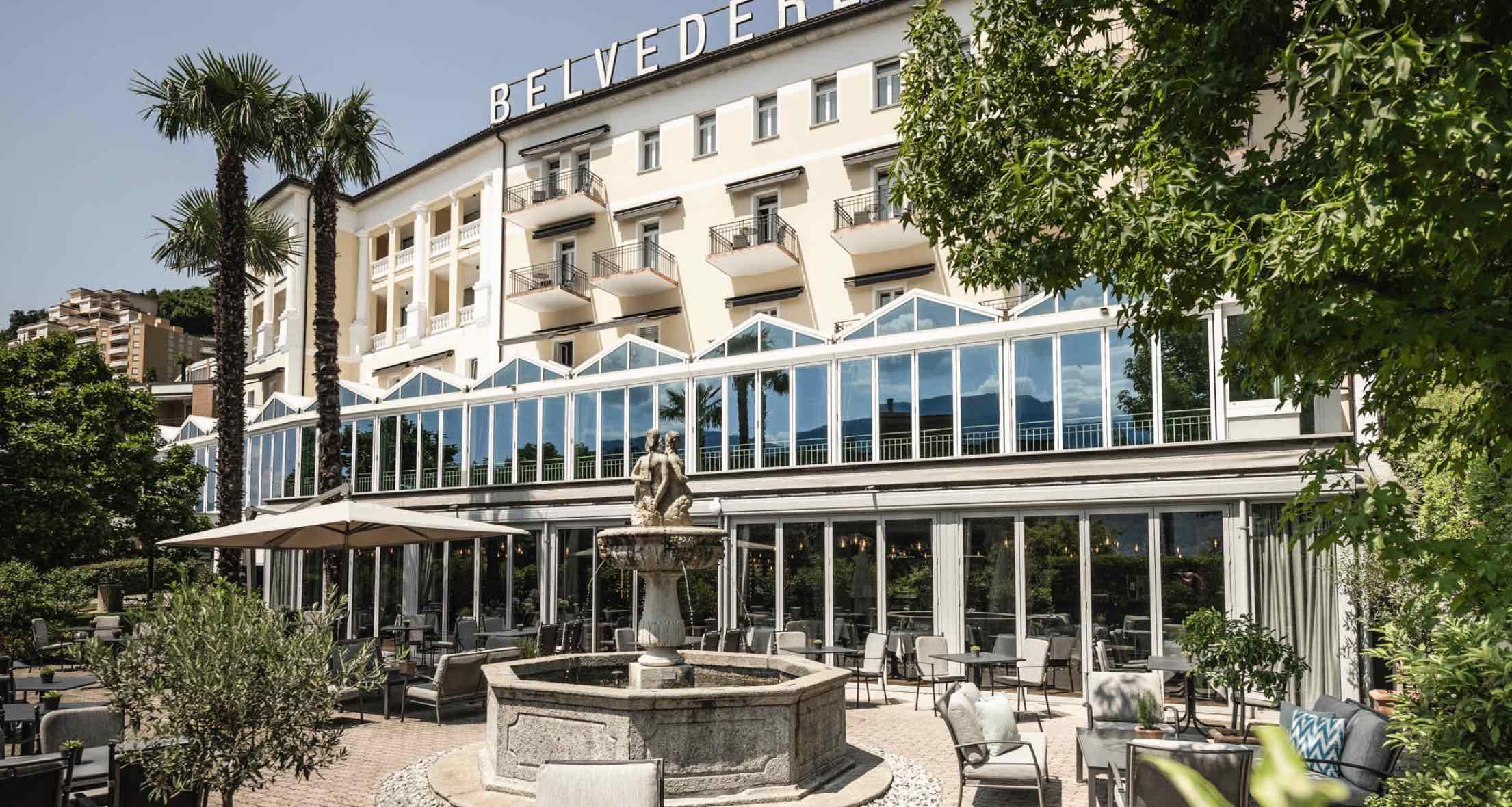 Poser ses valises à l’hôtel Belvédère, perché sur une colline dominant le lac Majeur © Hôtel Belvédère