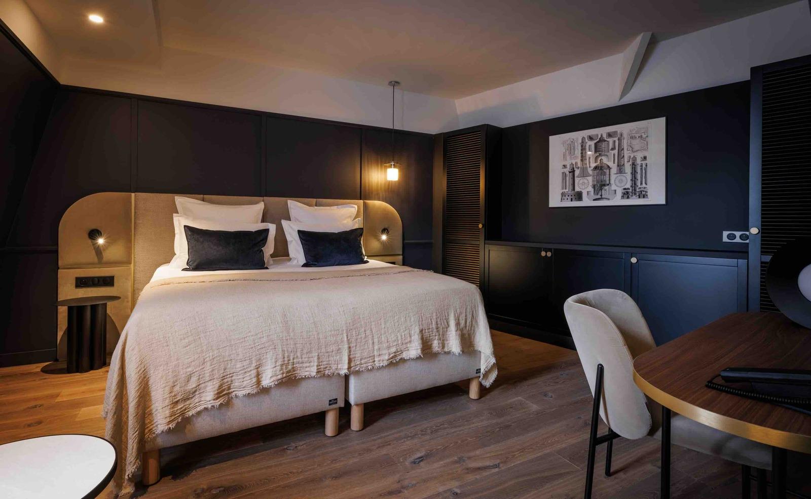 Une chambre dans l’hôtel à Saint-Malo © Christophe le Potier 