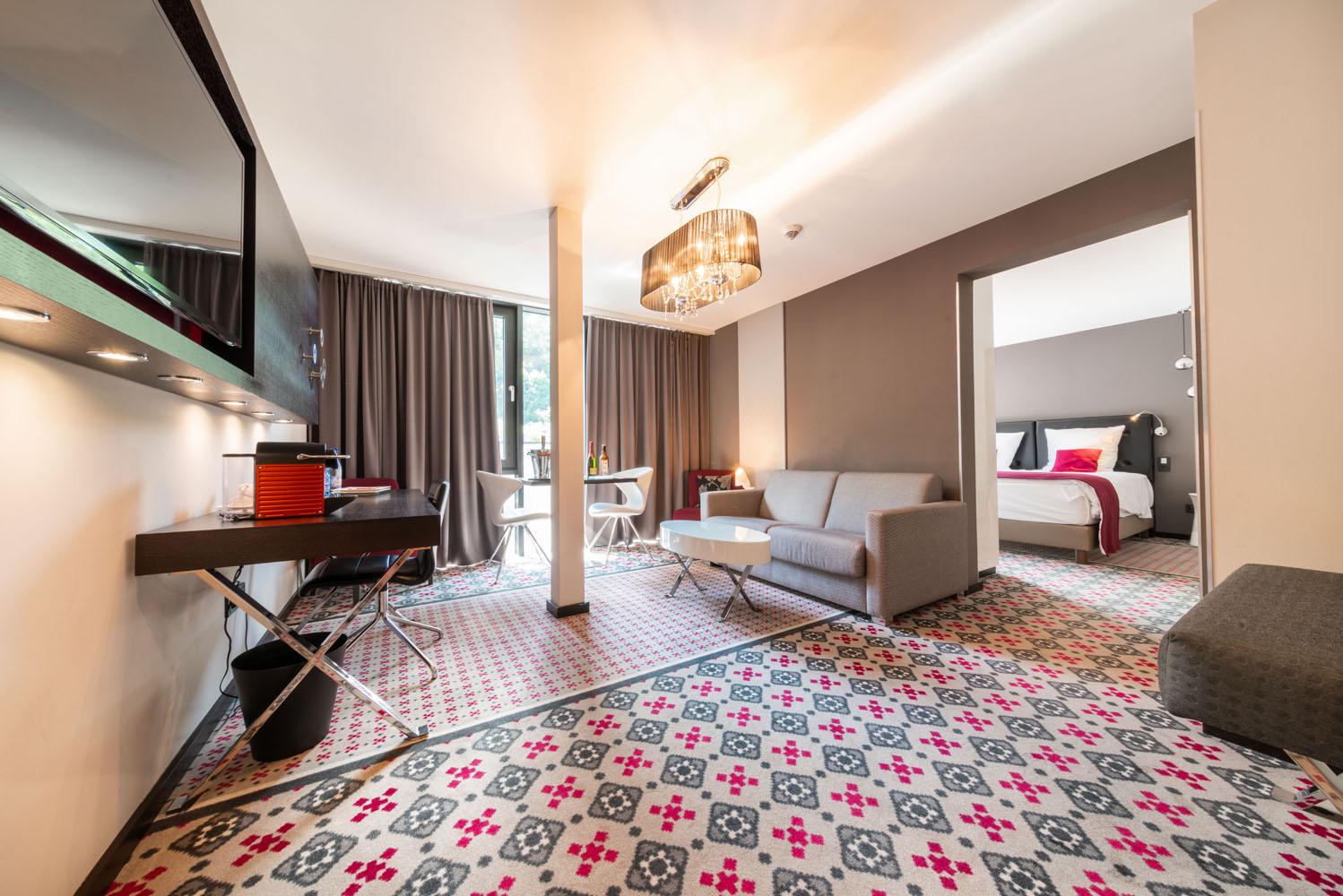 La suite dans l’hôtel de luxe © Clervaux 