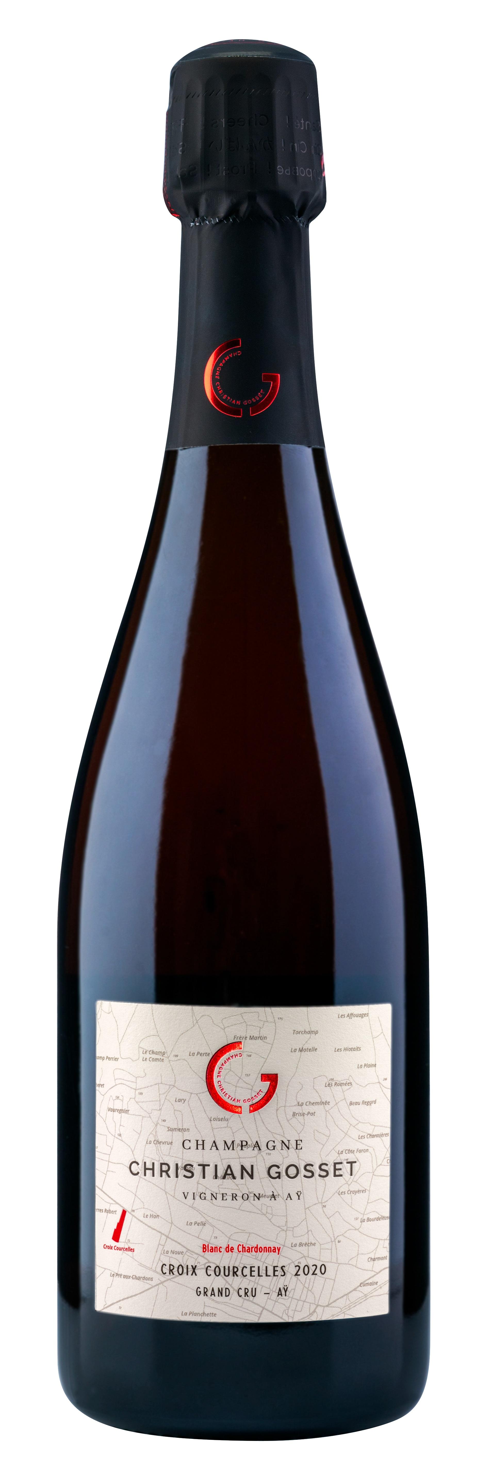 Un de nos champagnes préférés pour fêter la Saint Valentin, Croix-Courcelles, Blanc de Chardonnay 2020, Christian Gosset © DR