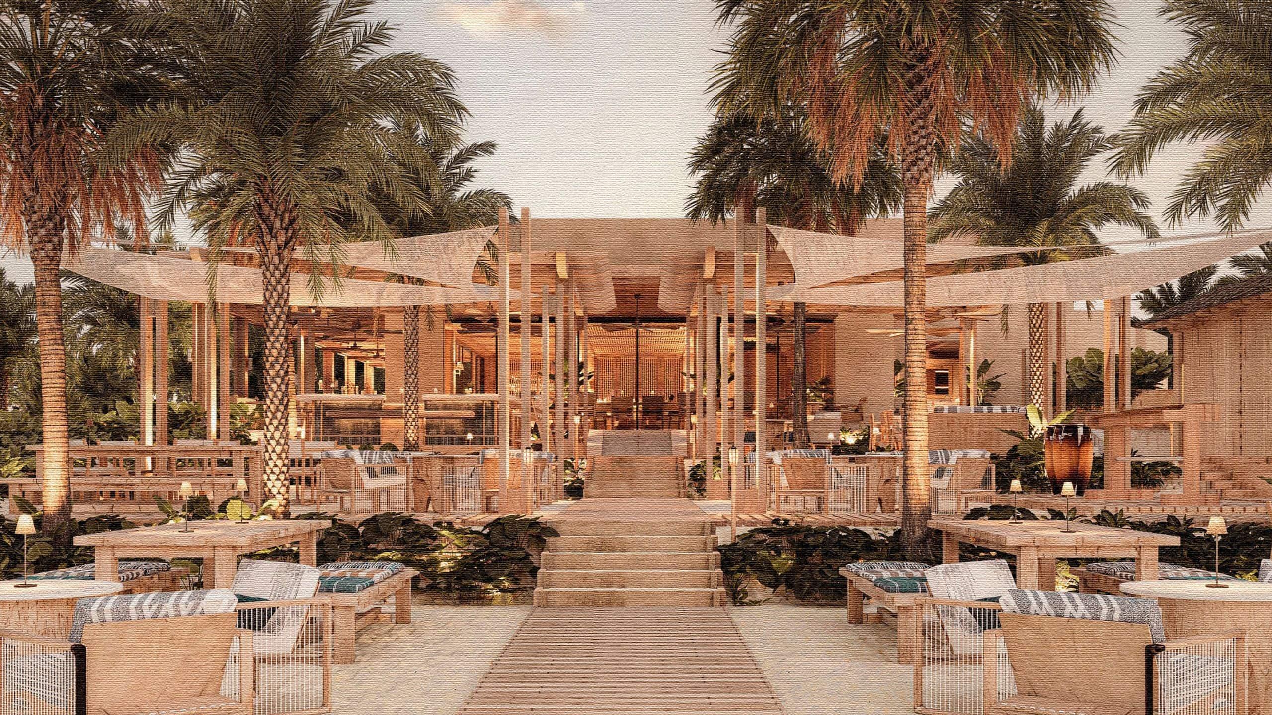 Le Beach Club, une des six adresses du resort © Hyatt
