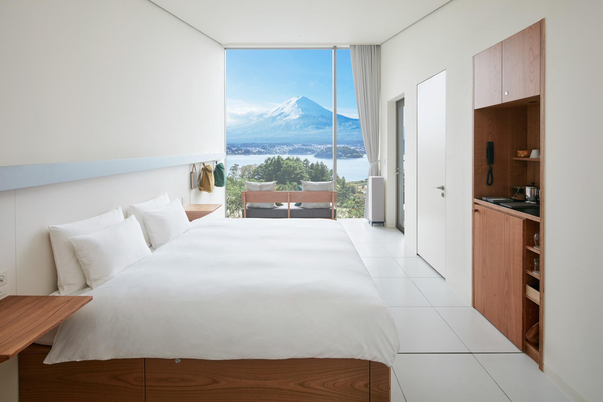 Toutes les cabines offrent une vue sur le mont Fuji © DR