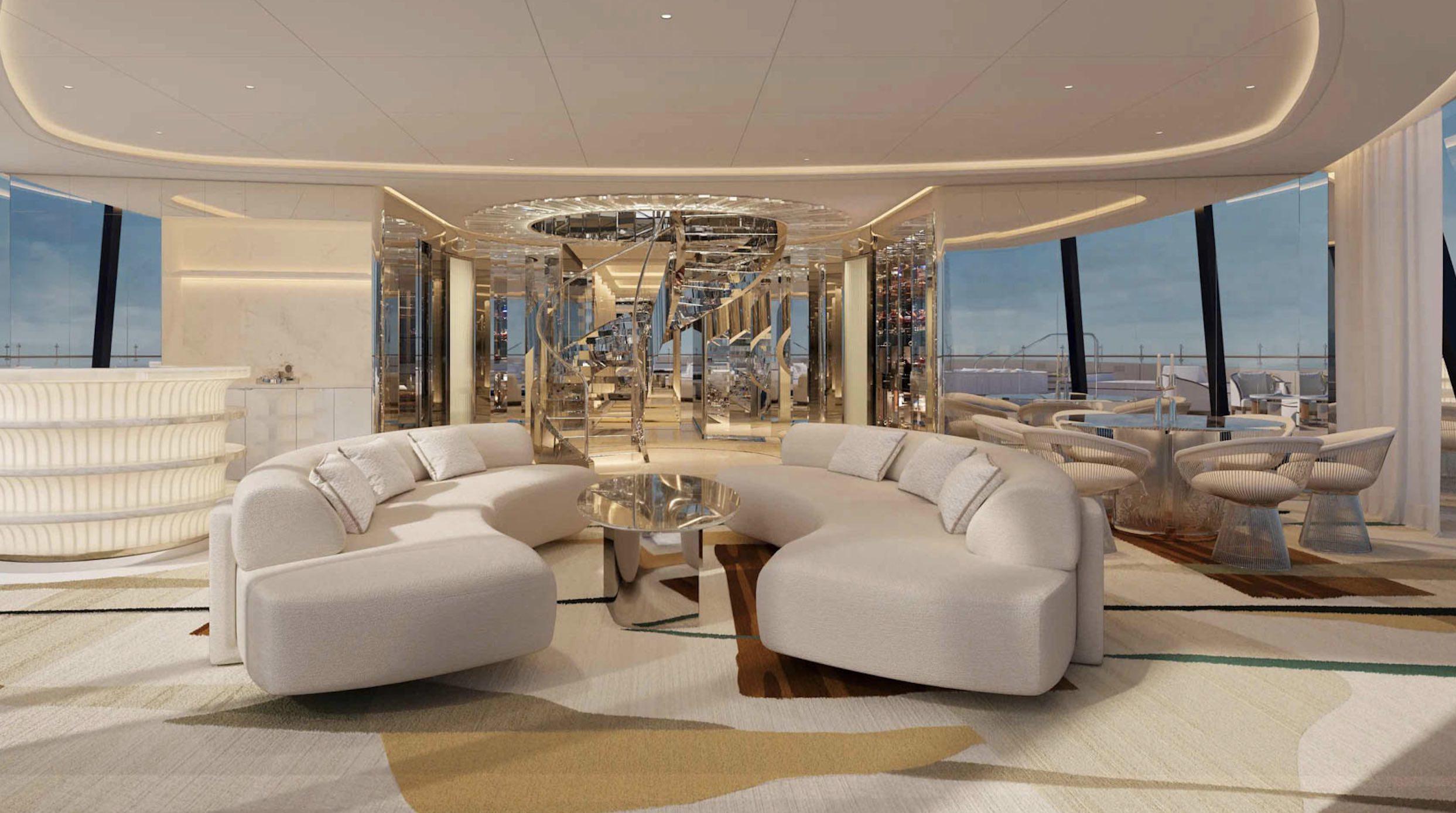 Salon à bord du Four Seasons I © DR