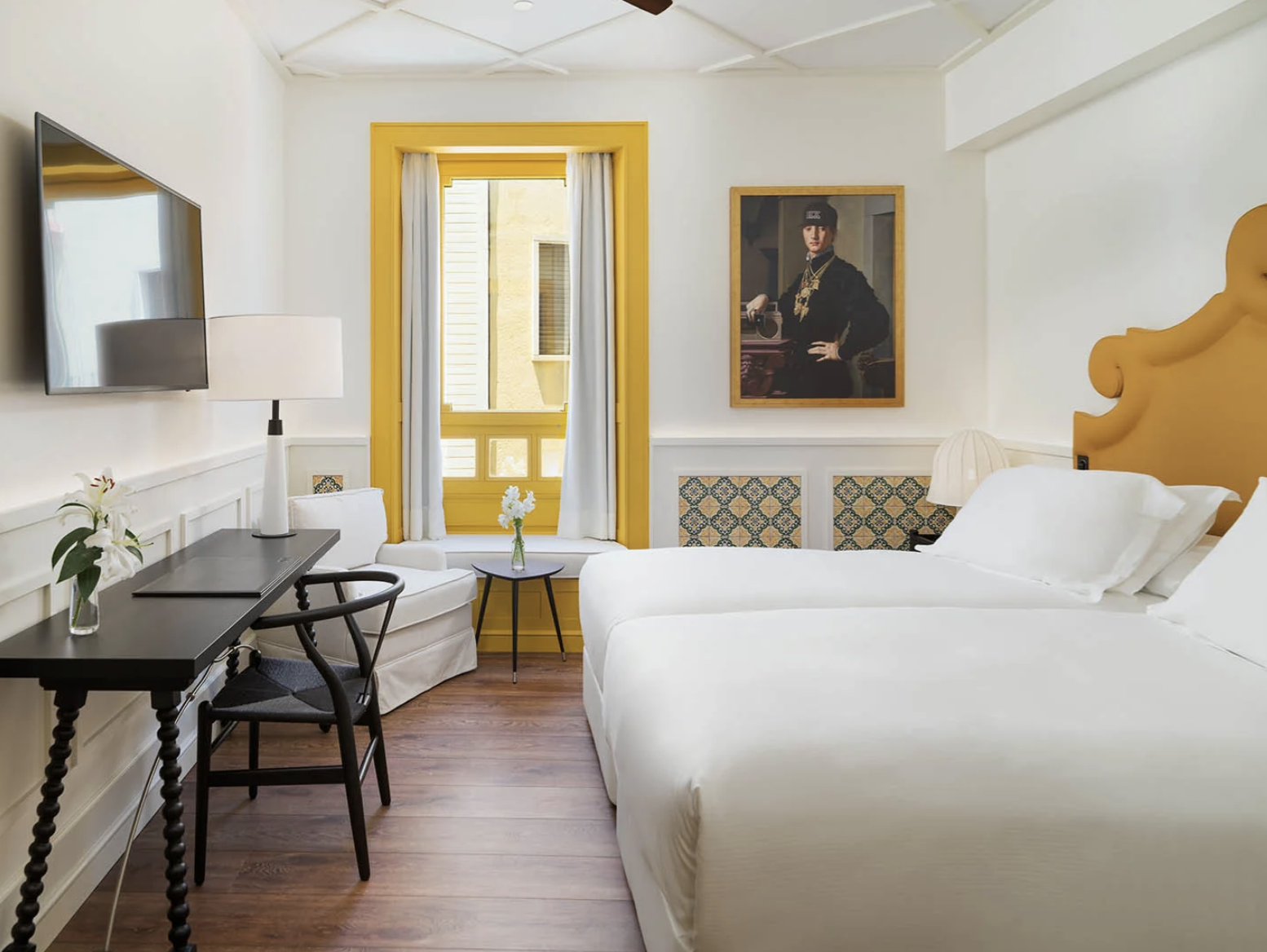 Une chambre de l’hôtel © H10 Casa de la Plata