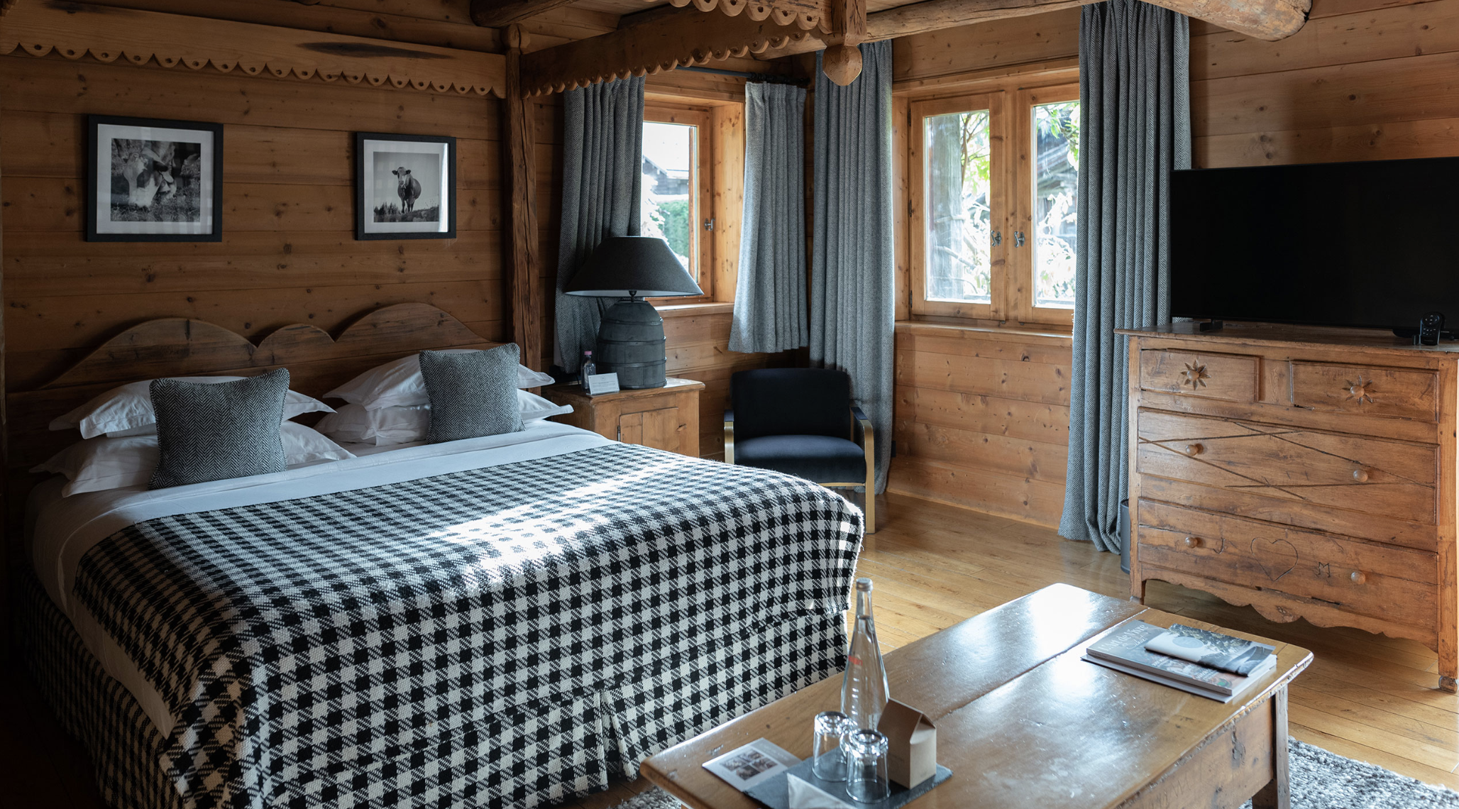 Une chambre de l’hôtel © Les Fermes de Marie