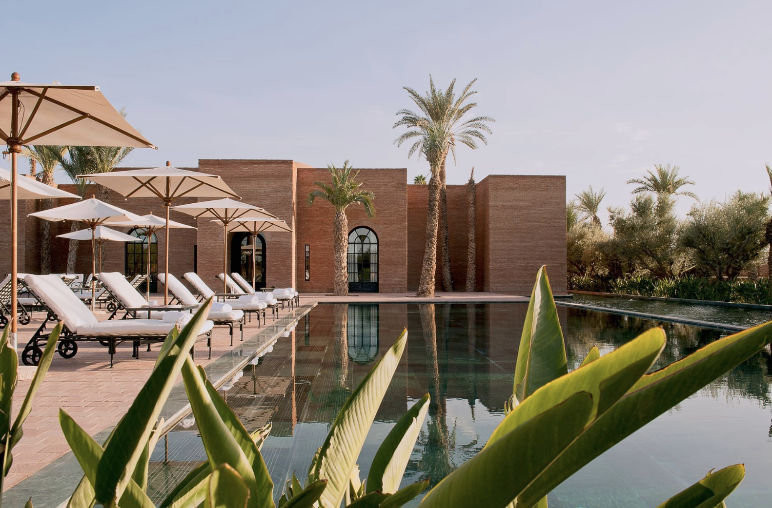La piscine de l’hôtel pour profiter du soleil en janvier © Selman Marrakech