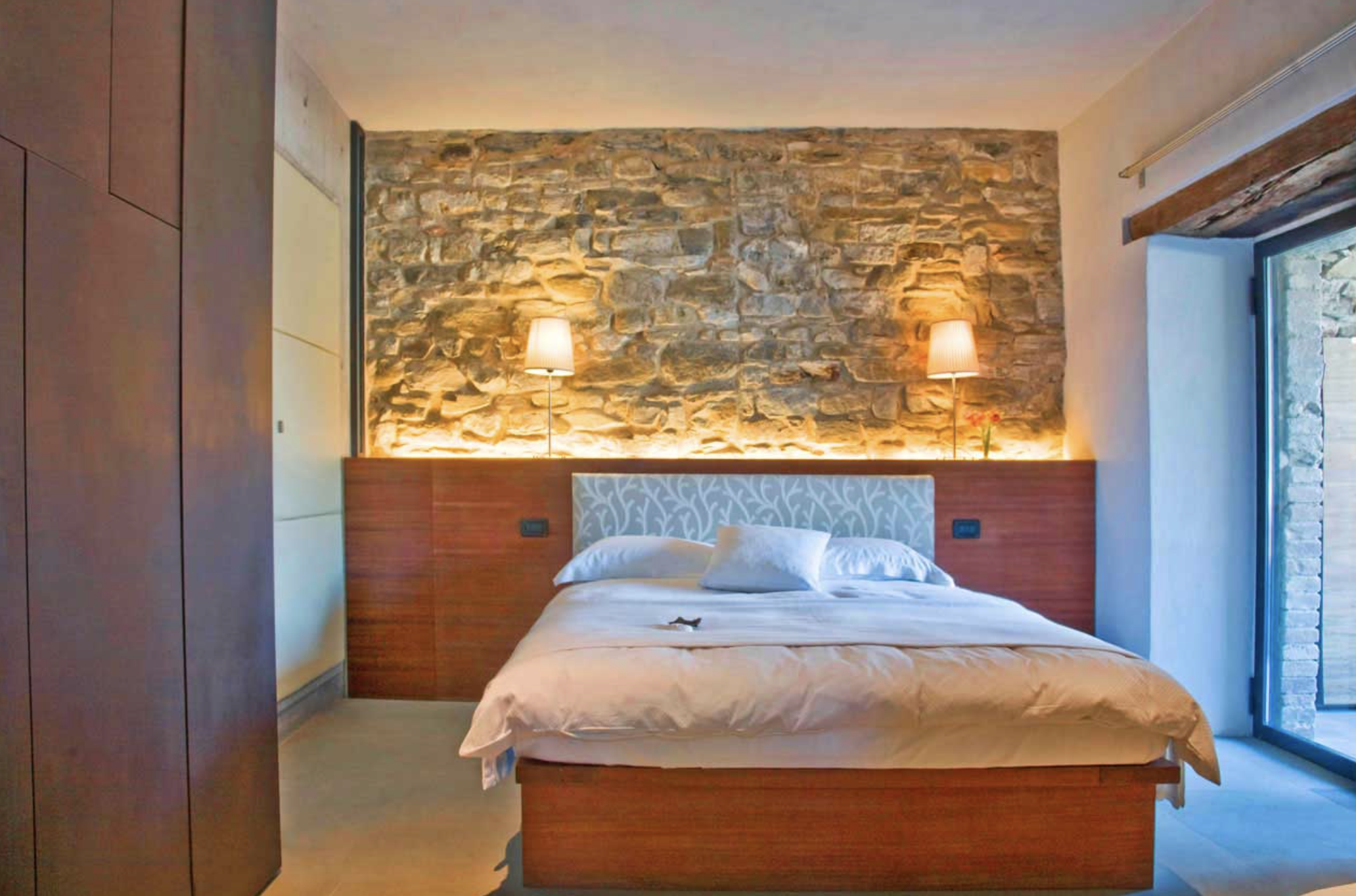 Une des suites de l’hôtel © Torre di Moravola