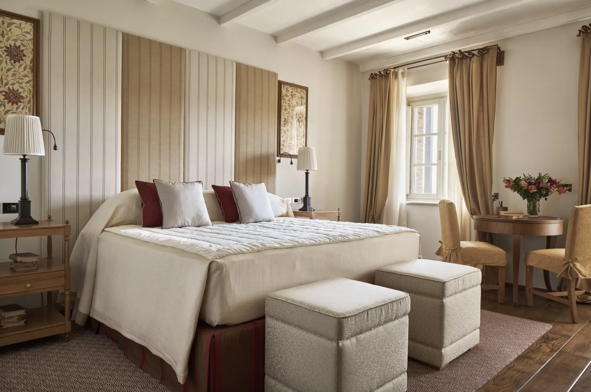 Une suite junior de l’hôtel © Rosewood Castiglion del Bosco