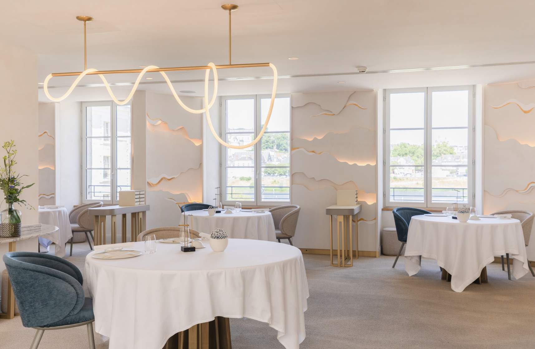 La salle du restaurant Fleur de Loire © Fleur de Loire