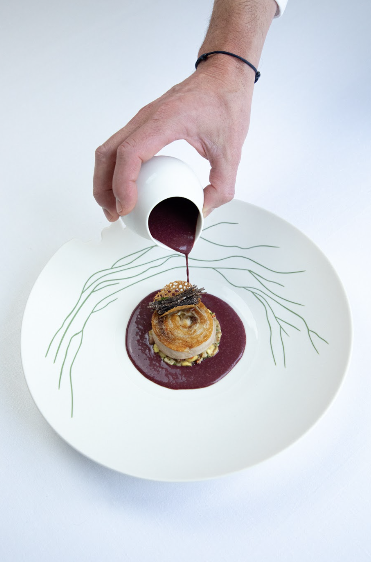 "La carpe à la Chambord" du chef au restaurant Fleur de Loire © Fleur de Loire