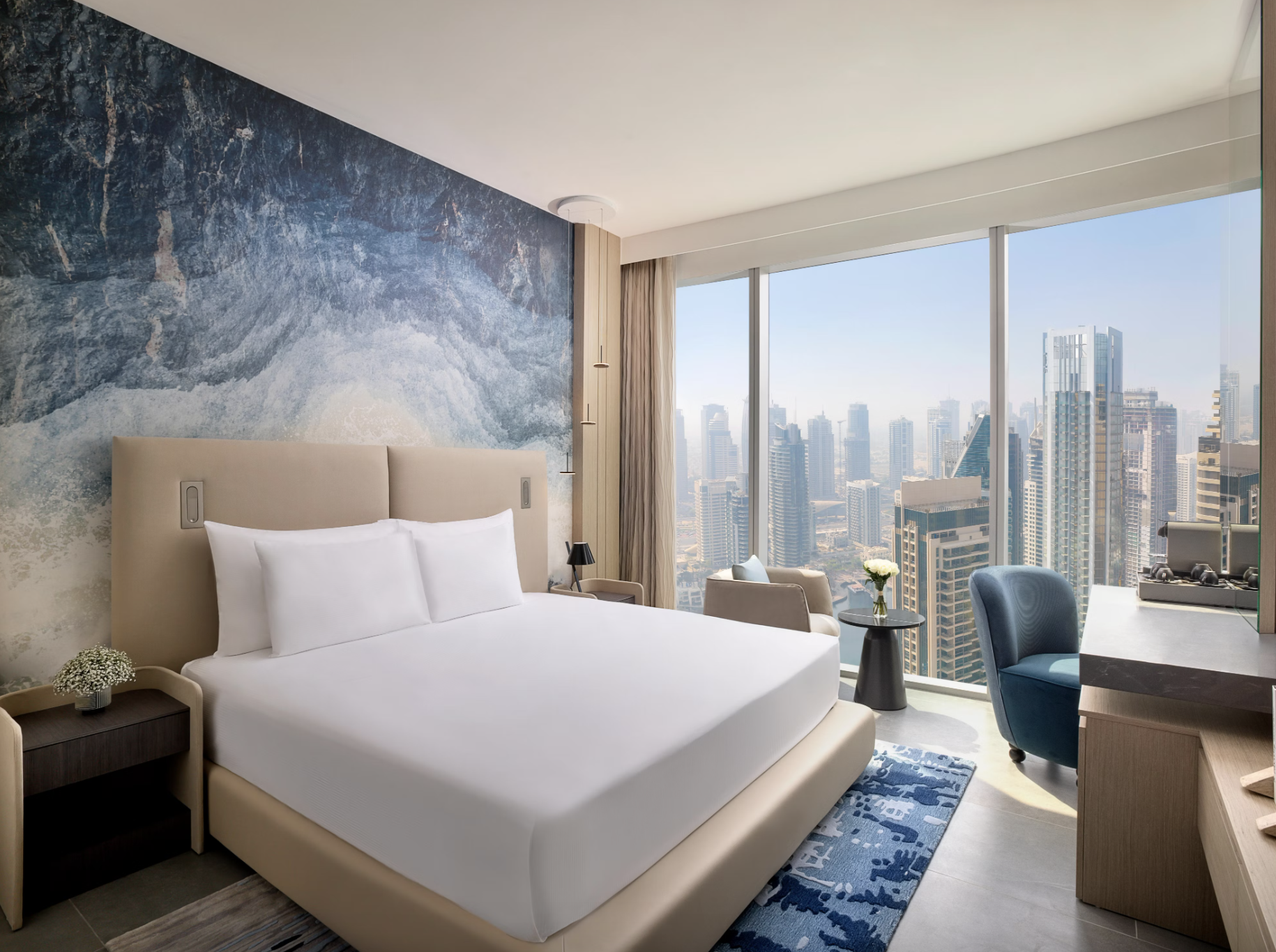 Une chambre de l’hôtel © Ciel Dubaï Marina