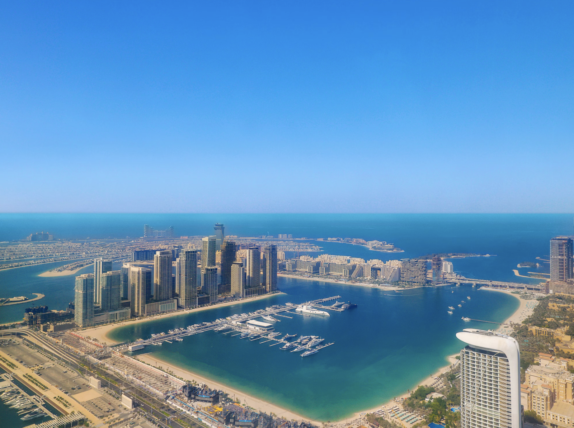 Une vue depuis l’hôtel le plus haut du monde © Ciel Dubaï Marina