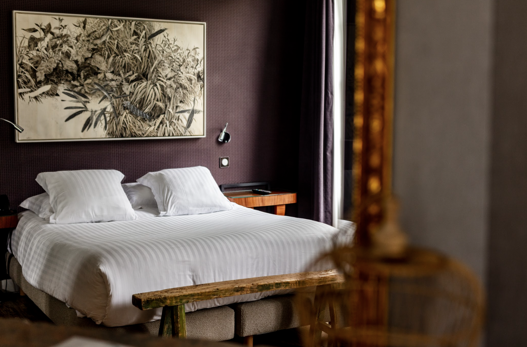 Une chambre de l’hôtel à Giverny © Aurelio Rodriguez 