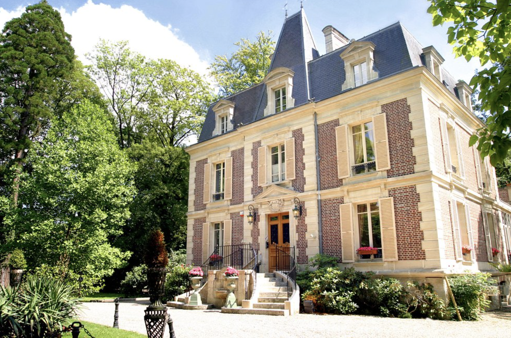 La vue sur les Jardins d’Épicure, un des plus beaux hôtels à Giverny © Les Jardins d’Épicure 
