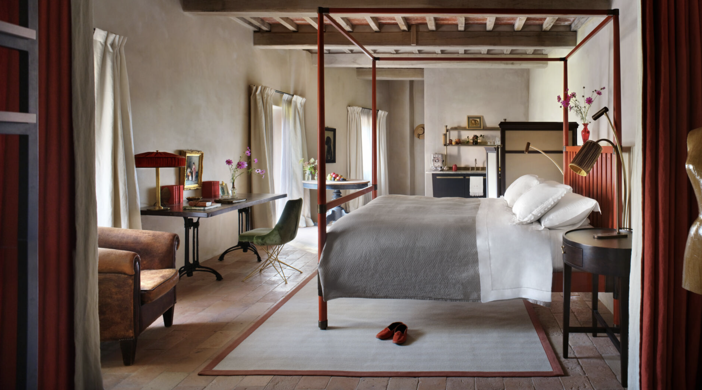 Une chambre de l’hôtel © Castello di Reschio