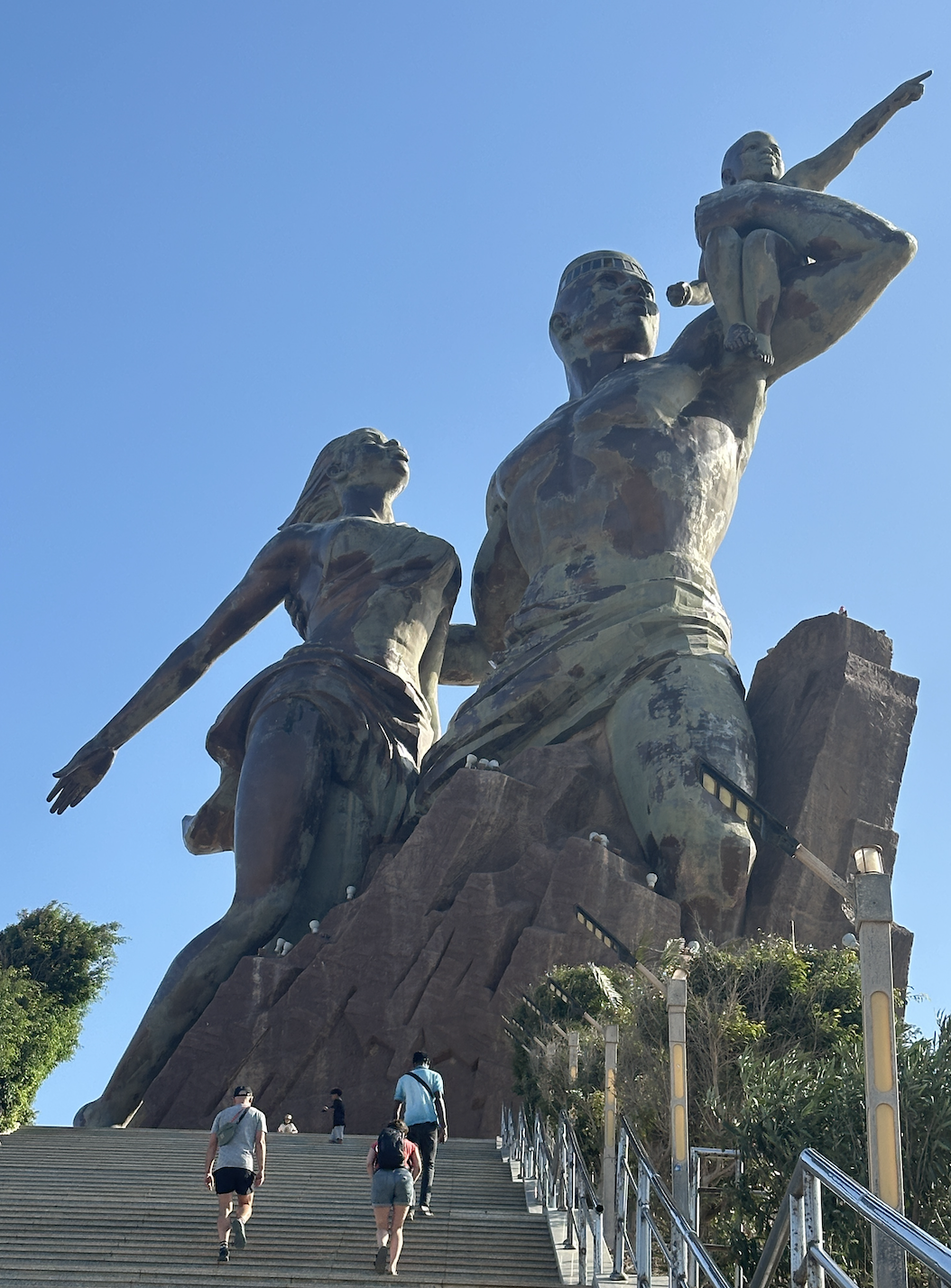 La statue en bronze datant de la Renaissance Africaine © Pascale Missioud