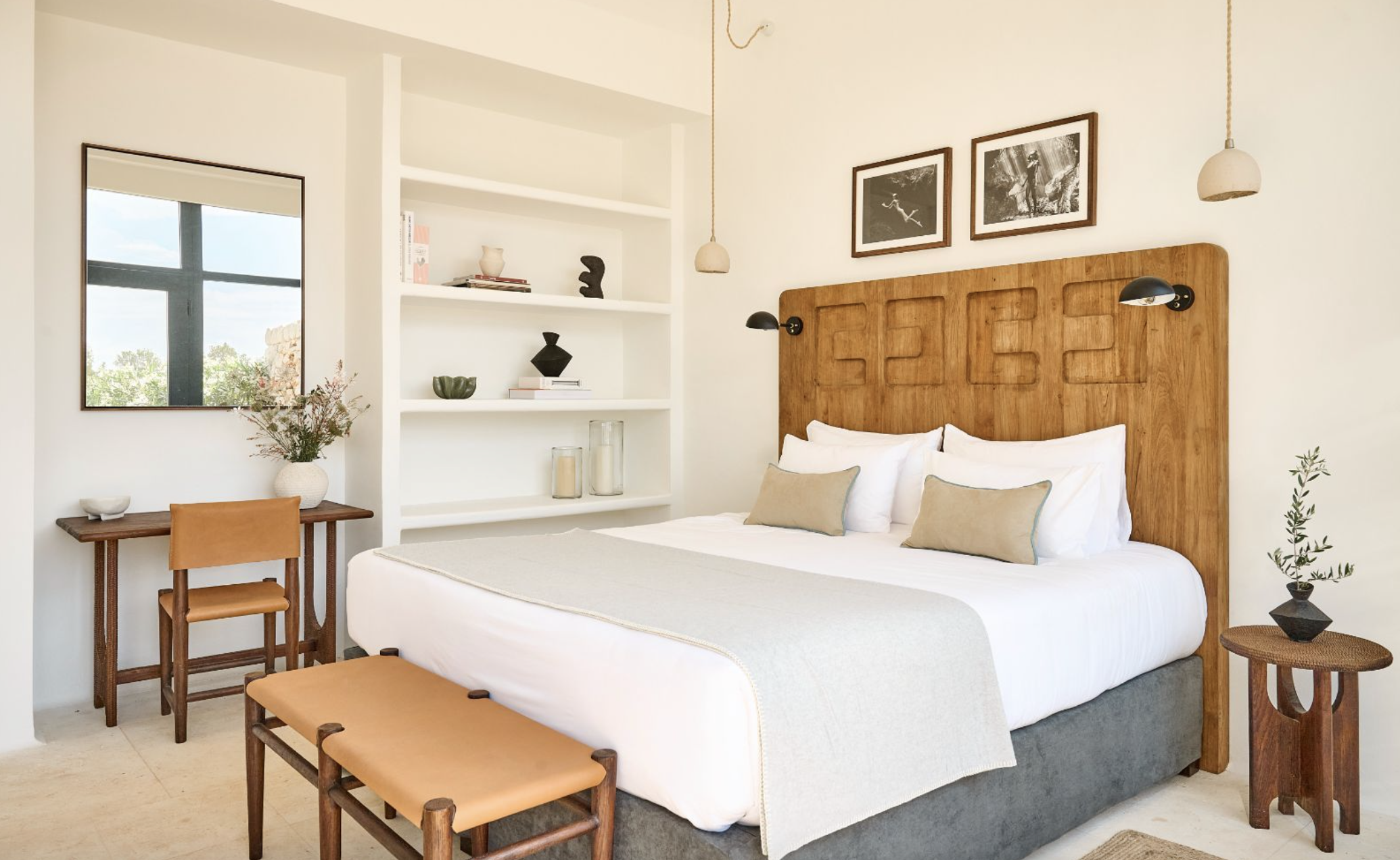 Une des chambres de l’hôtel minorquin © Cap Menorca