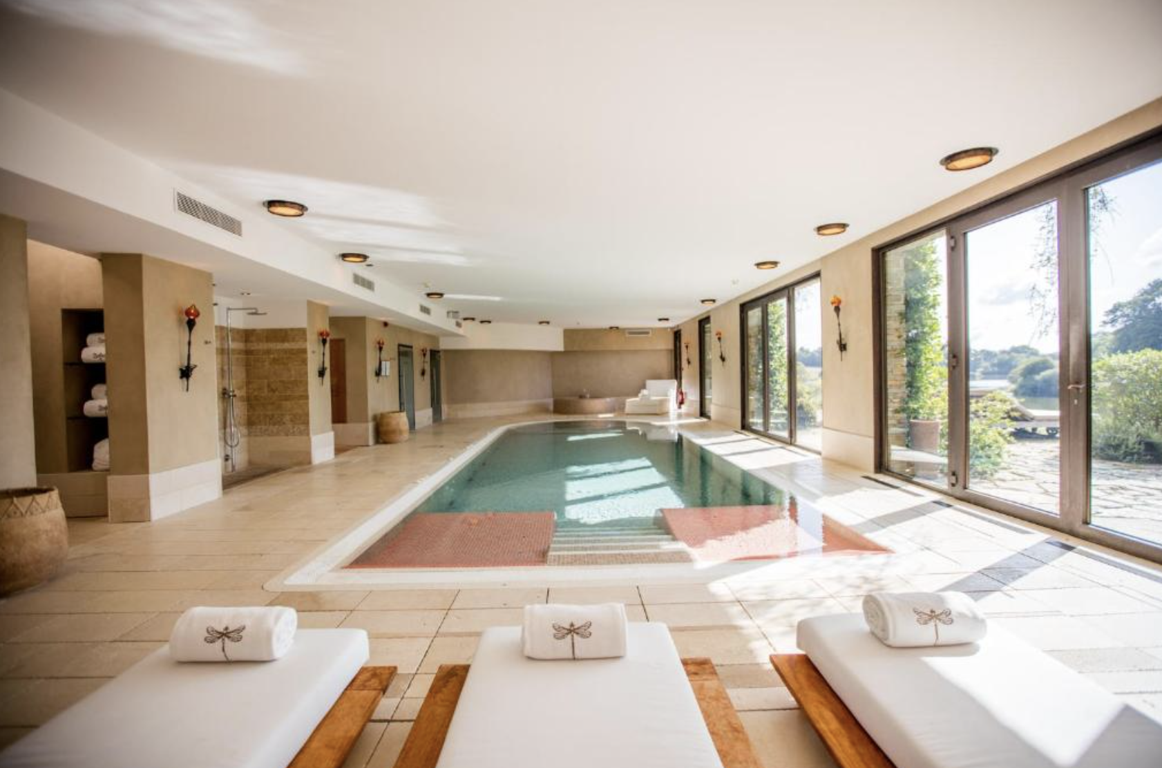 Le spa de l’hôtel pour se prélasser après un match de tennis © Domaine des Étangs