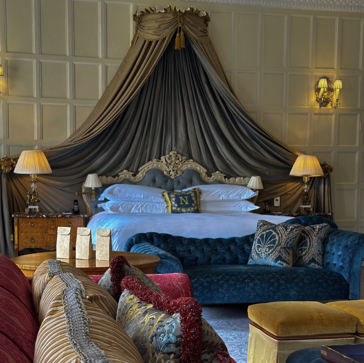 Une des chambres de l’hôtel © Cliveden House