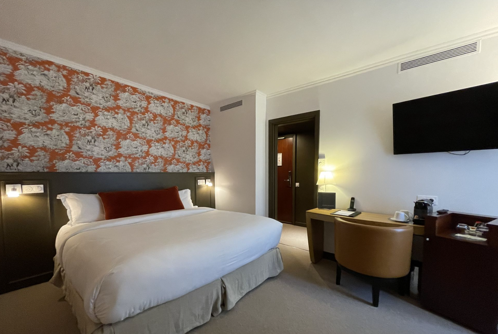 Une des chambres de l’hôtel © Hôtel Pergolèse