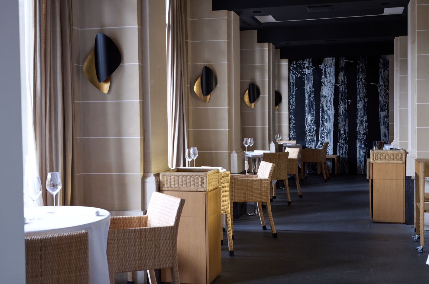 La salle du restaurant Maison Ruggieri Palais Royal © Phillipe Vaurès Santa Maria