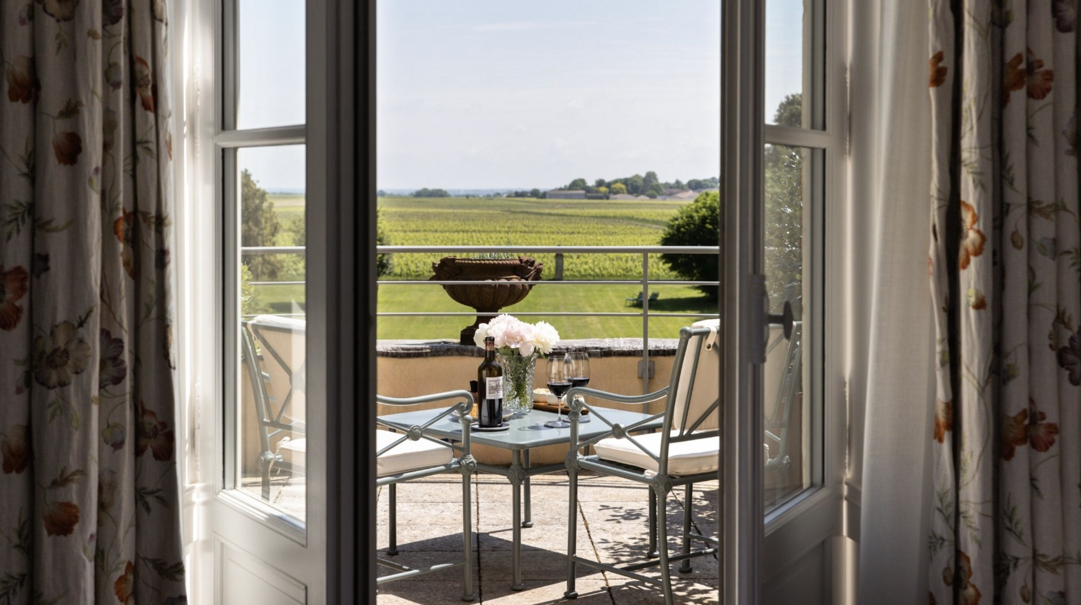 La terrasse de la Junior Suite © La Maison d’Estournel