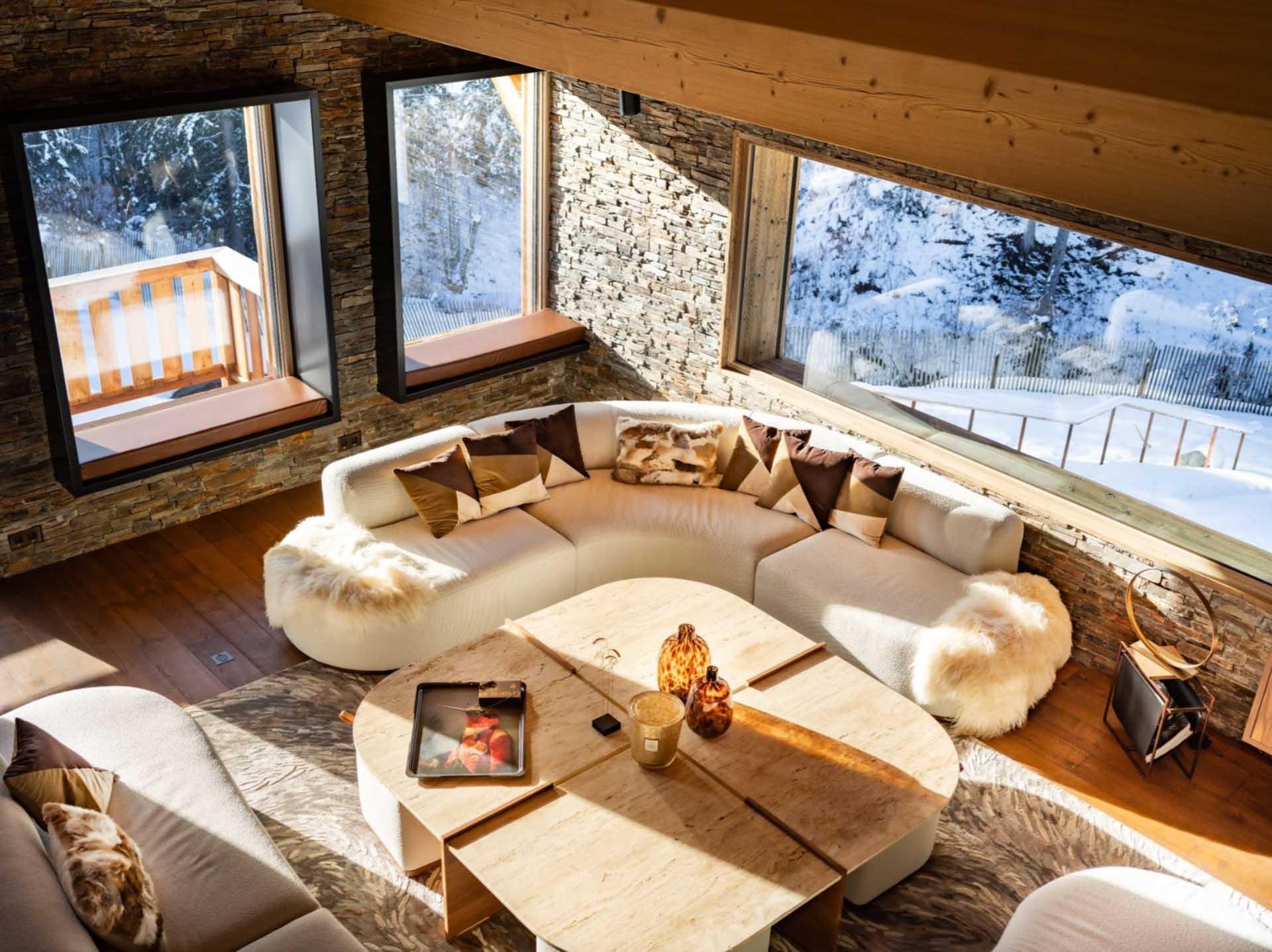 Le salon cocoon du Chalet Martin © Chalet Martin Le salon cocoon du Chalet Martin © Chalet Martin