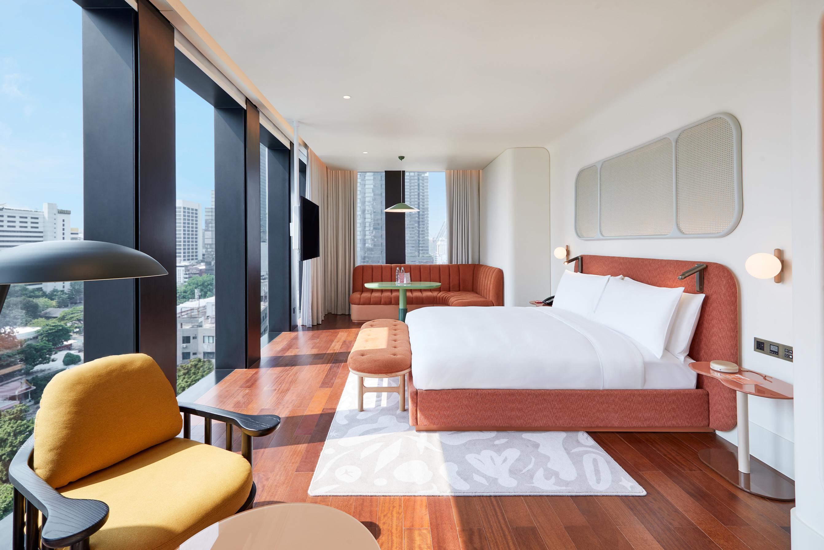 La chambre Corner King de l’hôtel © The Standard 