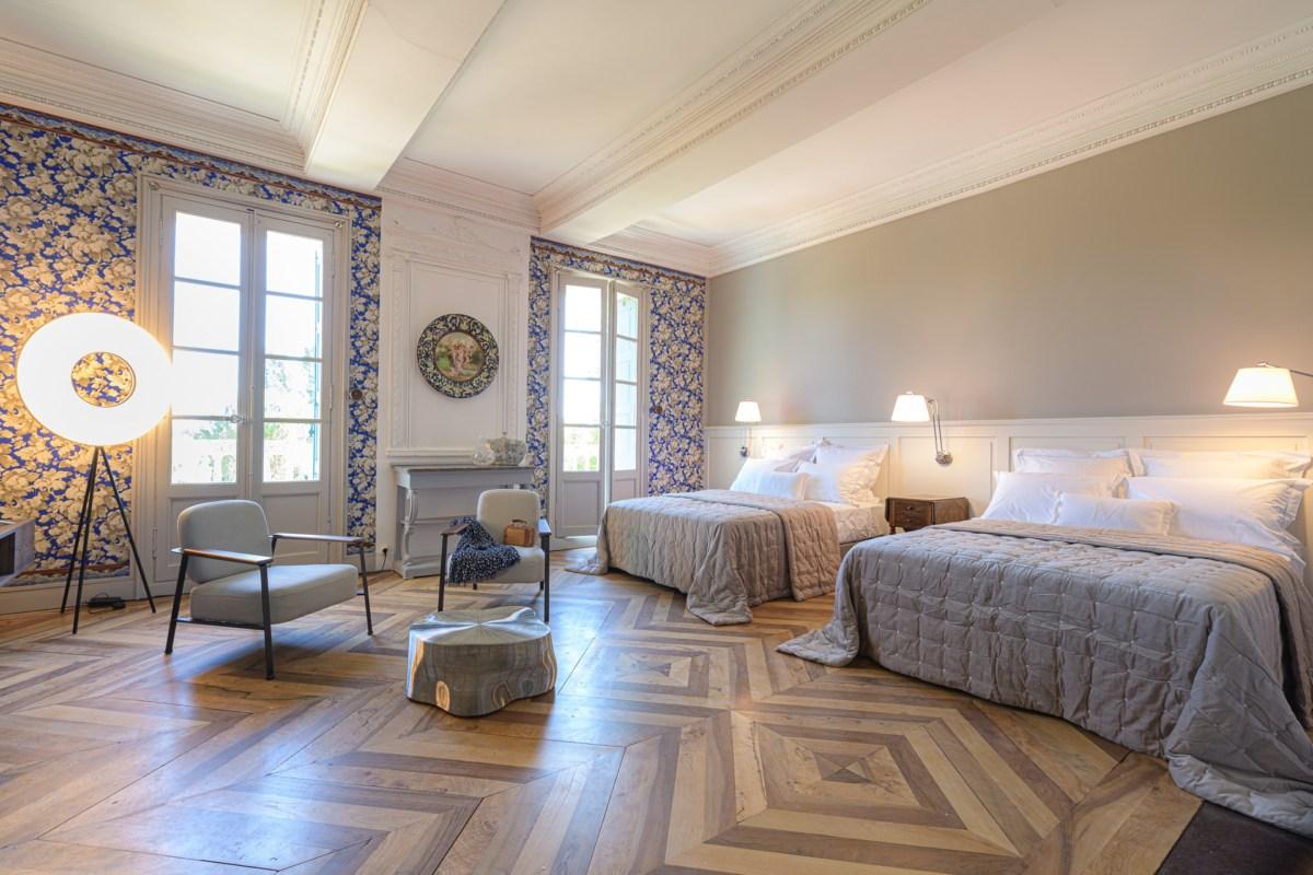 Chambre de l'hôtel de charme près de Gaillac © Domaine de la Monestarié 