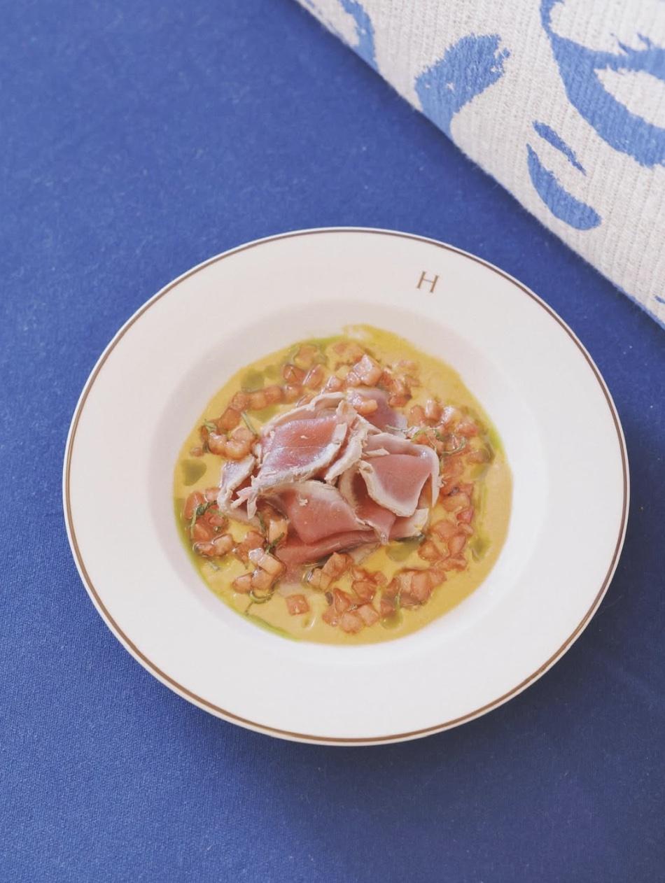 Crudo de thon rouge et pastèque © Brasserie Chez Henri