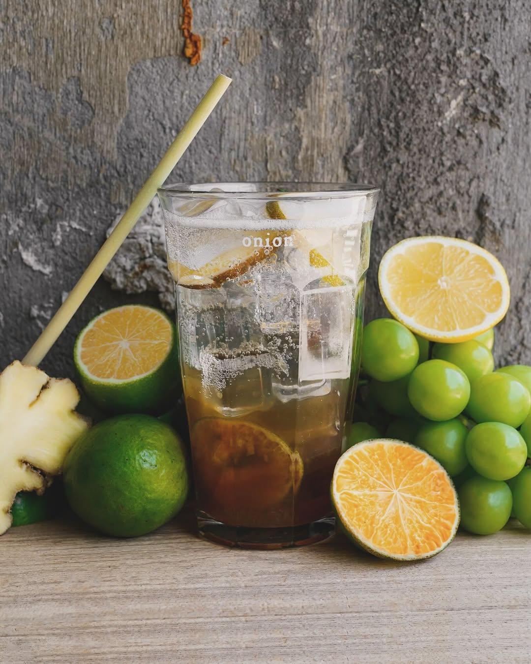 Le Citrus Botanic Soda du café Onion © Café Onion 