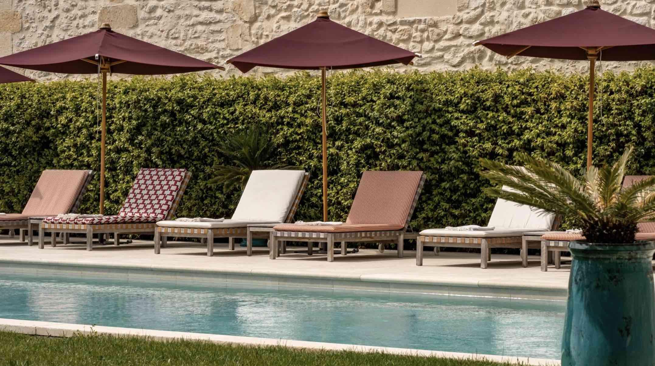 La piscine de l’hôtel © La Maison d’Estournel