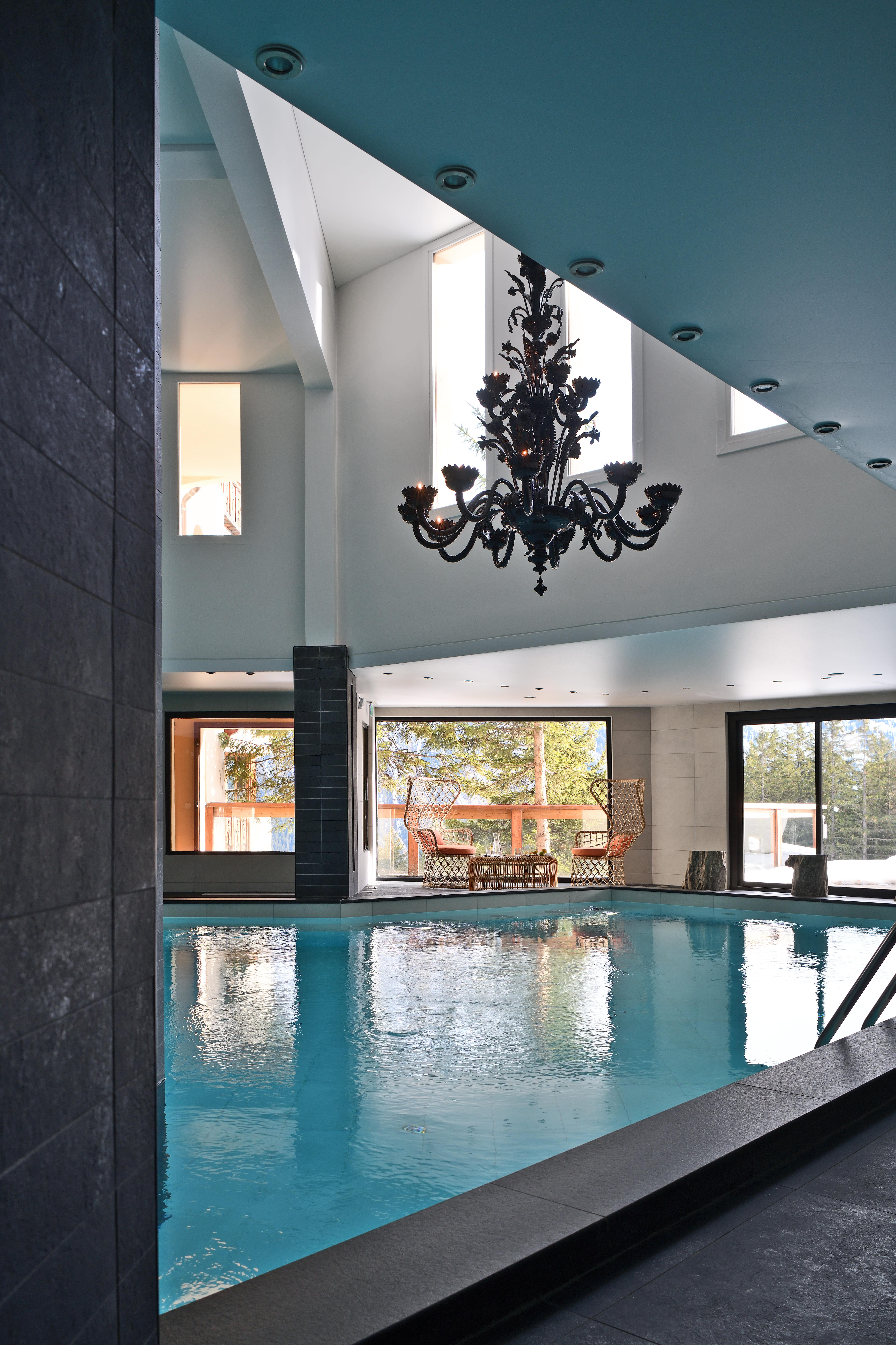 Le spa de l’hôtel à Courchevel 