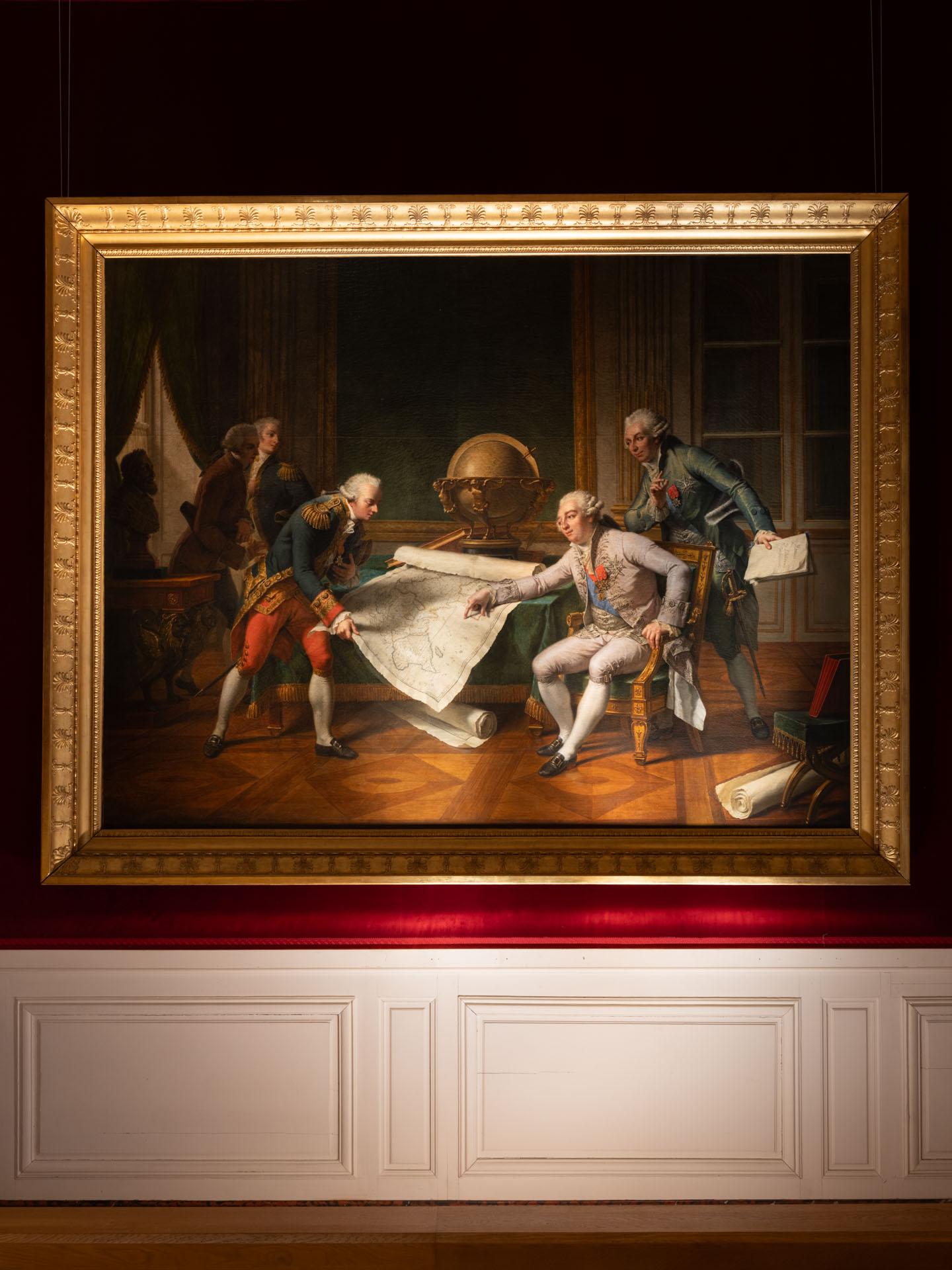 Louis XVI donnant ses instructions à La Pérouse ©DR