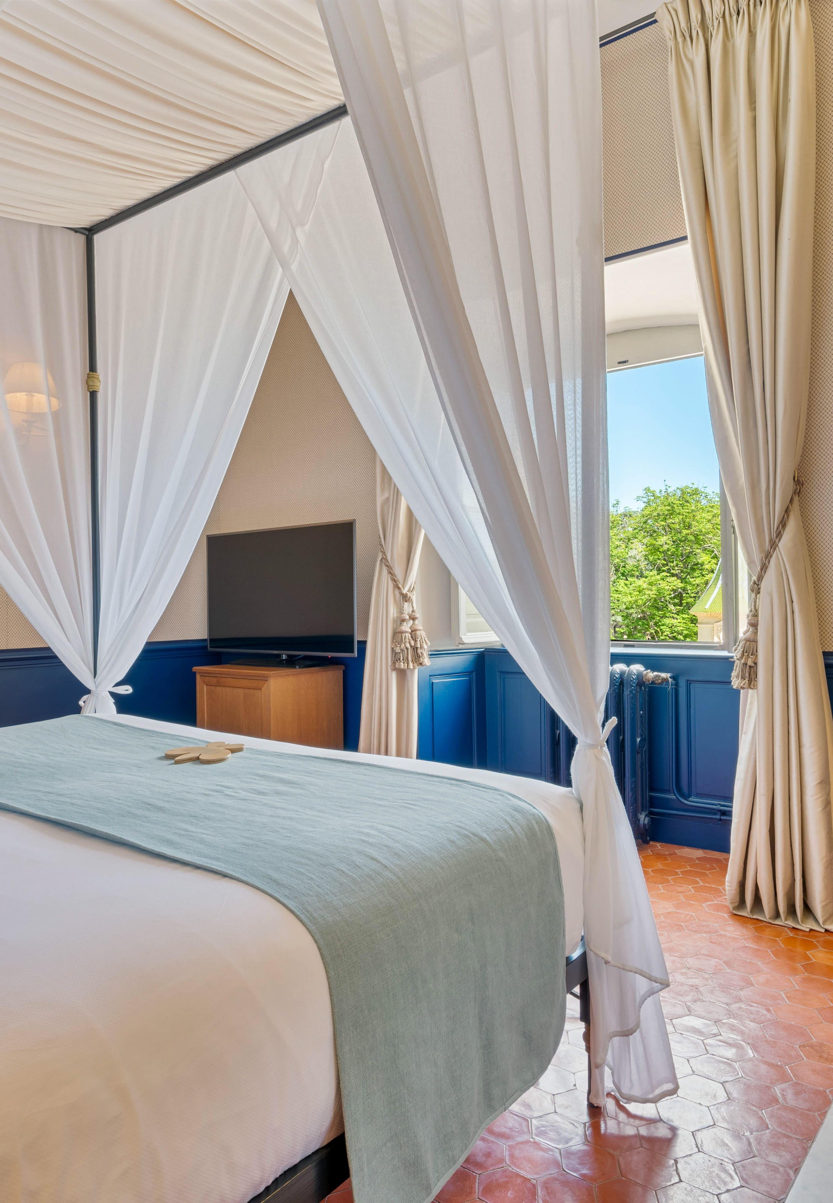 Une chambre du Château de Fonscolombe, l’hôtel de Provence 
